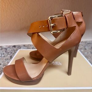 Michael Kors Brown Strappy Heels